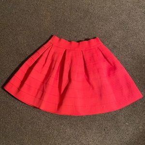 Pink flare skirt